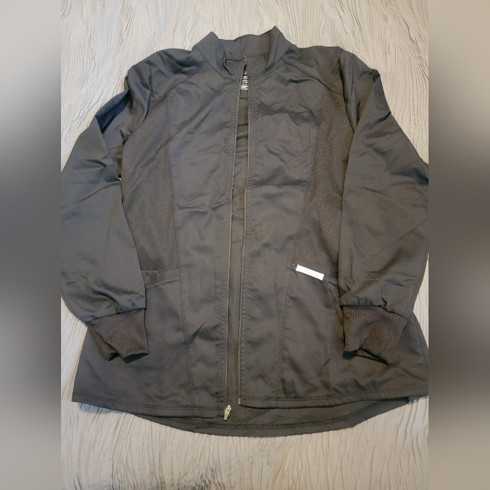 Cherokee Womens Zip Up Scrub Jacket